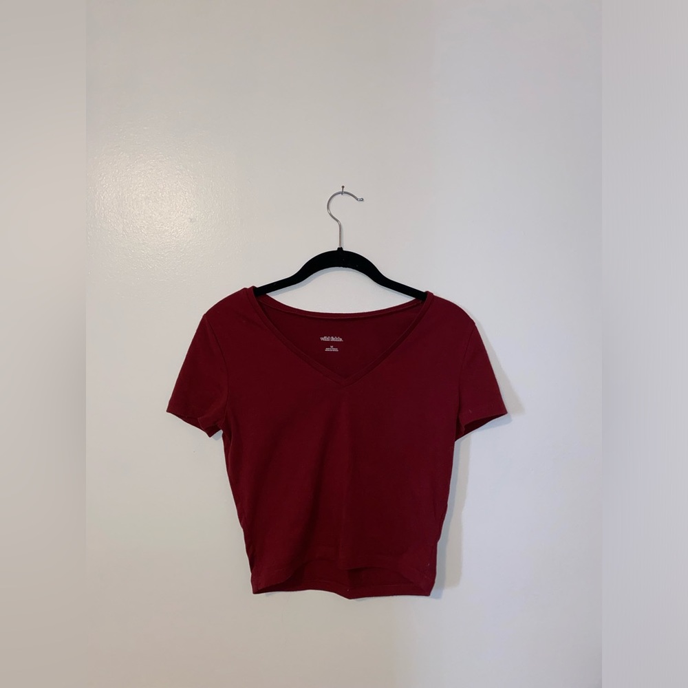 V-neck crop top
